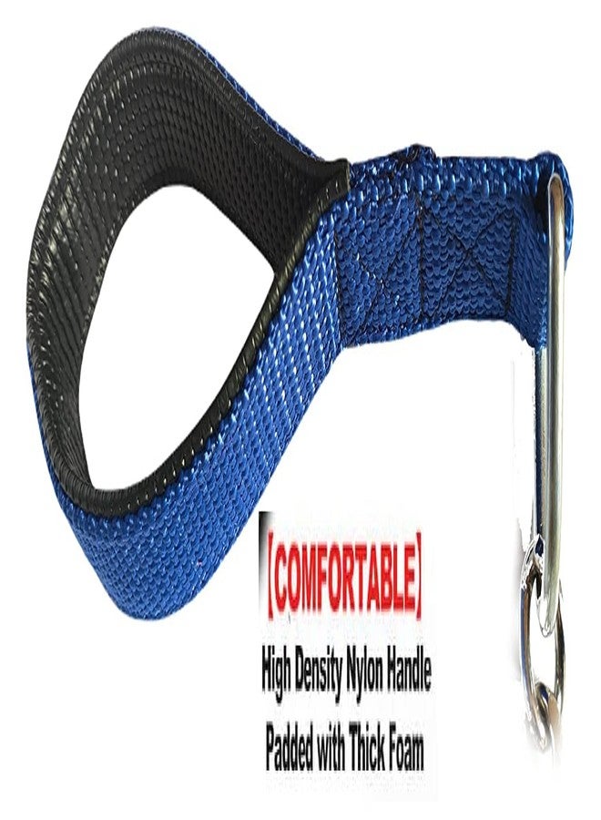 Pups&Pets طوق كلاب متين من Pups&Pets، طوق معدني للكلاب، سلسلة كلاب بمقبض مبطن، سلسلة متينة لطحن الأطواق، سلسلة طوق بمقبض خطافي نحاسي (قد يختلف اللون) (مقاس كبير جدًا XX) - Image 2